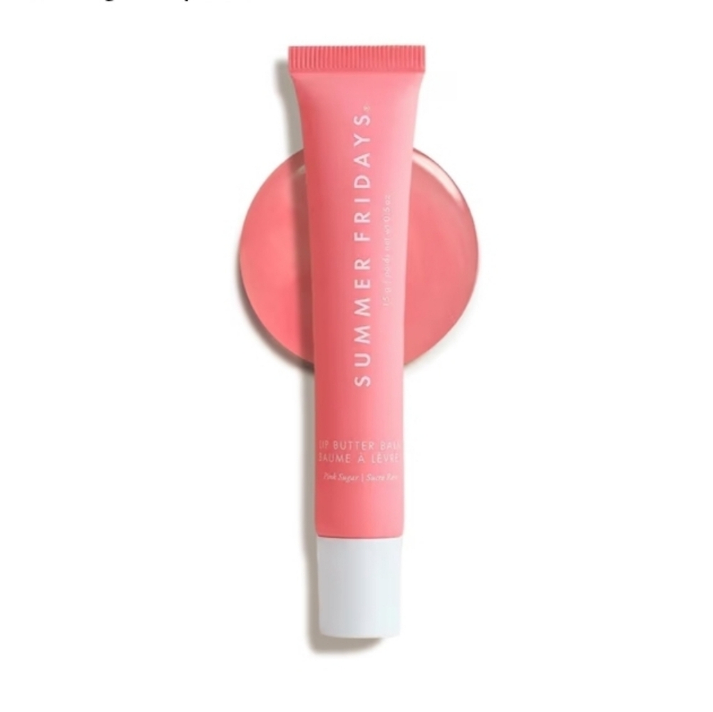 NWT Summer Fridays Lip Butter Balm - Pink Sugar - Full Size (15g / 0.5oz)